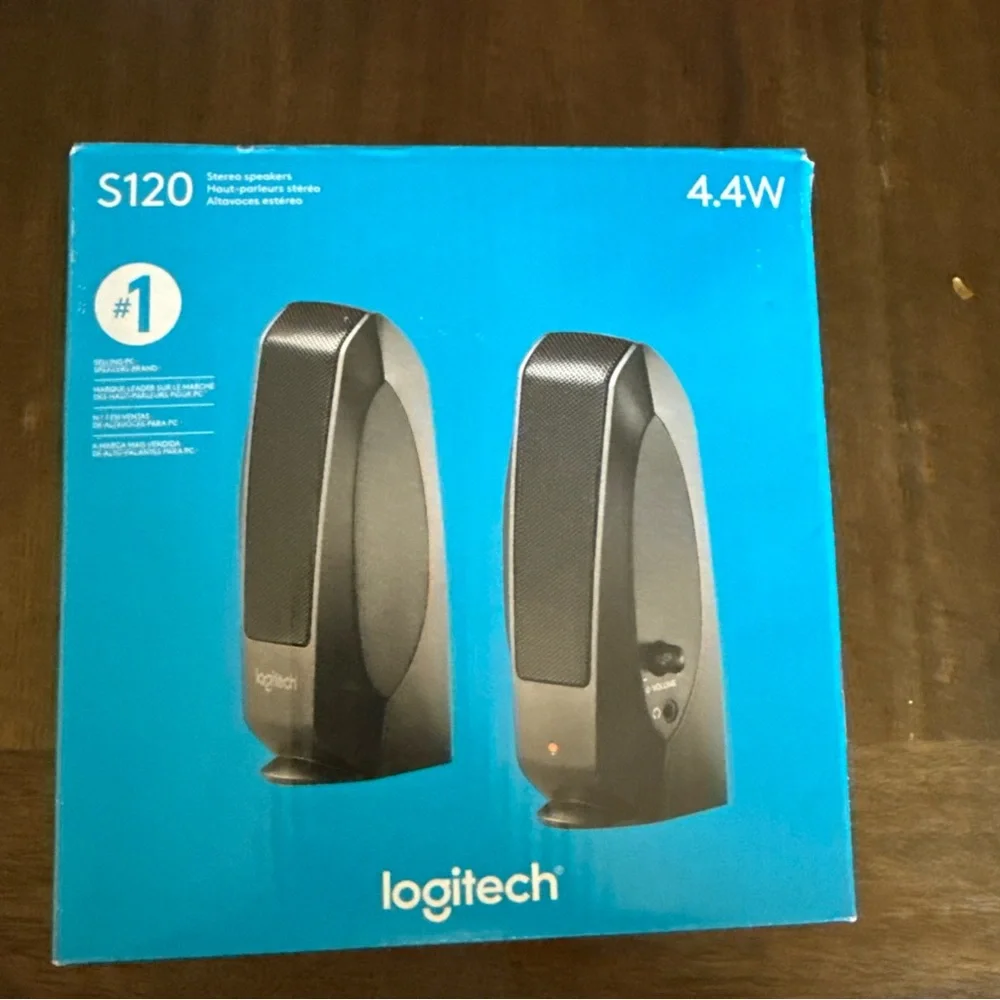 Logitech S120 Stereo Speakers - Blue Box